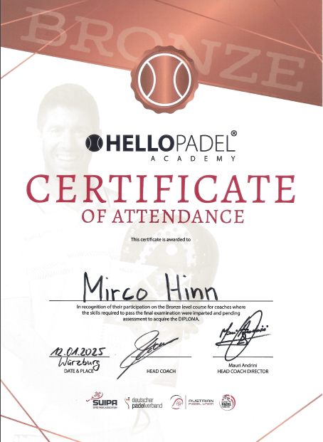 Certificate of Attendance